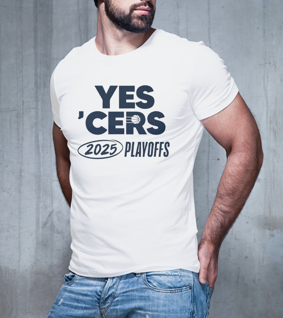 YES 'CERS 2025 NBA Playoffs Basketball T-Shirt