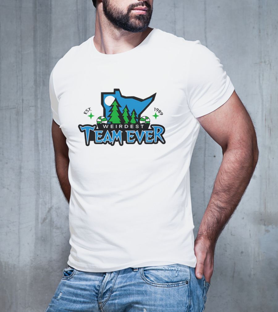 Weirdest Team Ever Forest Trees Established 1989 T-Shirt