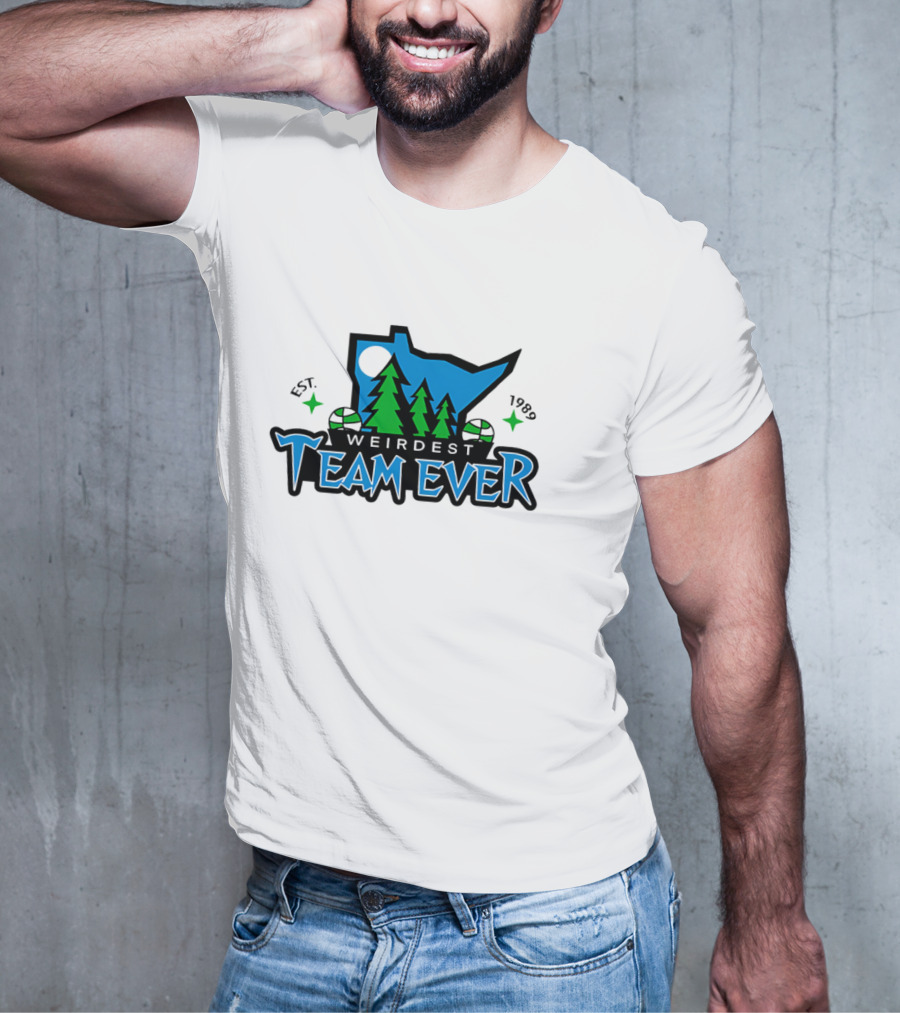 Weirdest Team Ever Forest Trees Established 1989 T-Shirt