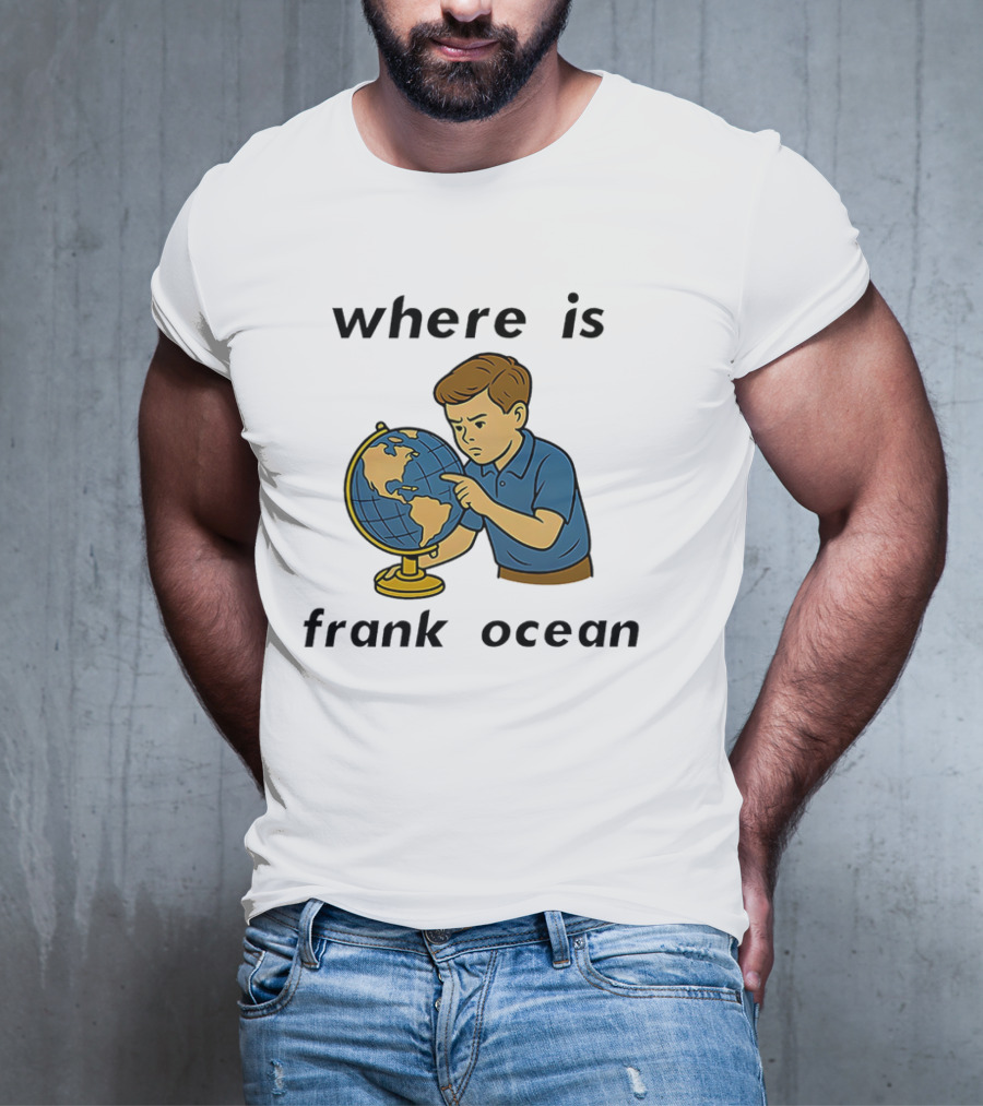Where Is Frank Ocean Curious Boy With Globe T-Shirt