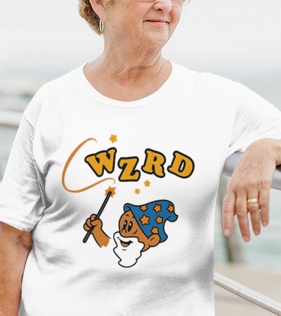 Wzrd Wizard Hat Stars And Wand Graphic T-Shirt