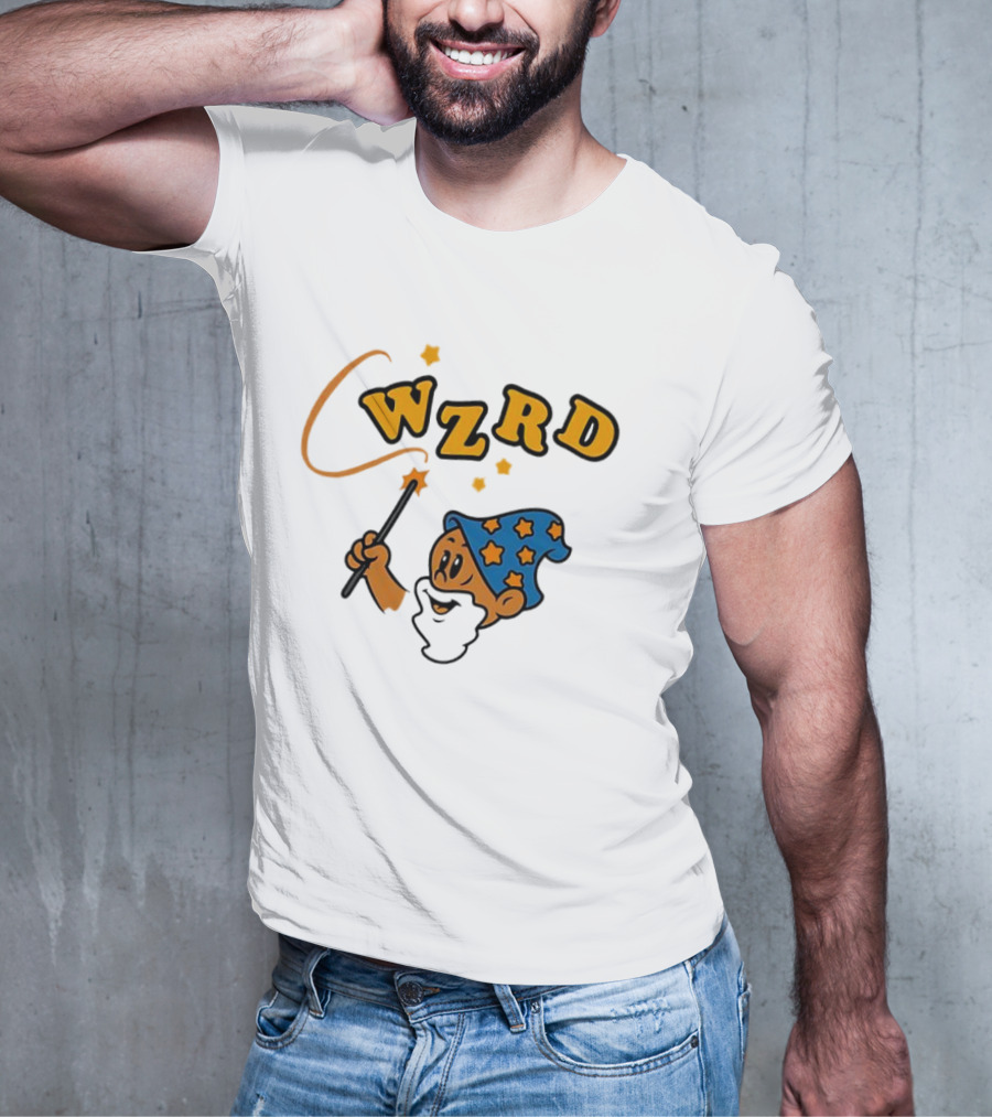 Wzrd Wizard Hat Stars And Wand Graphic T-Shirt