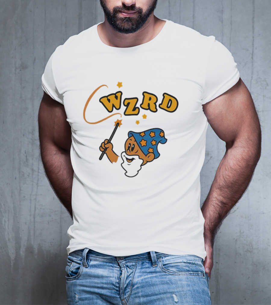 Wzrd Wizard Hat Stars And Wand Graphic T-Shirt