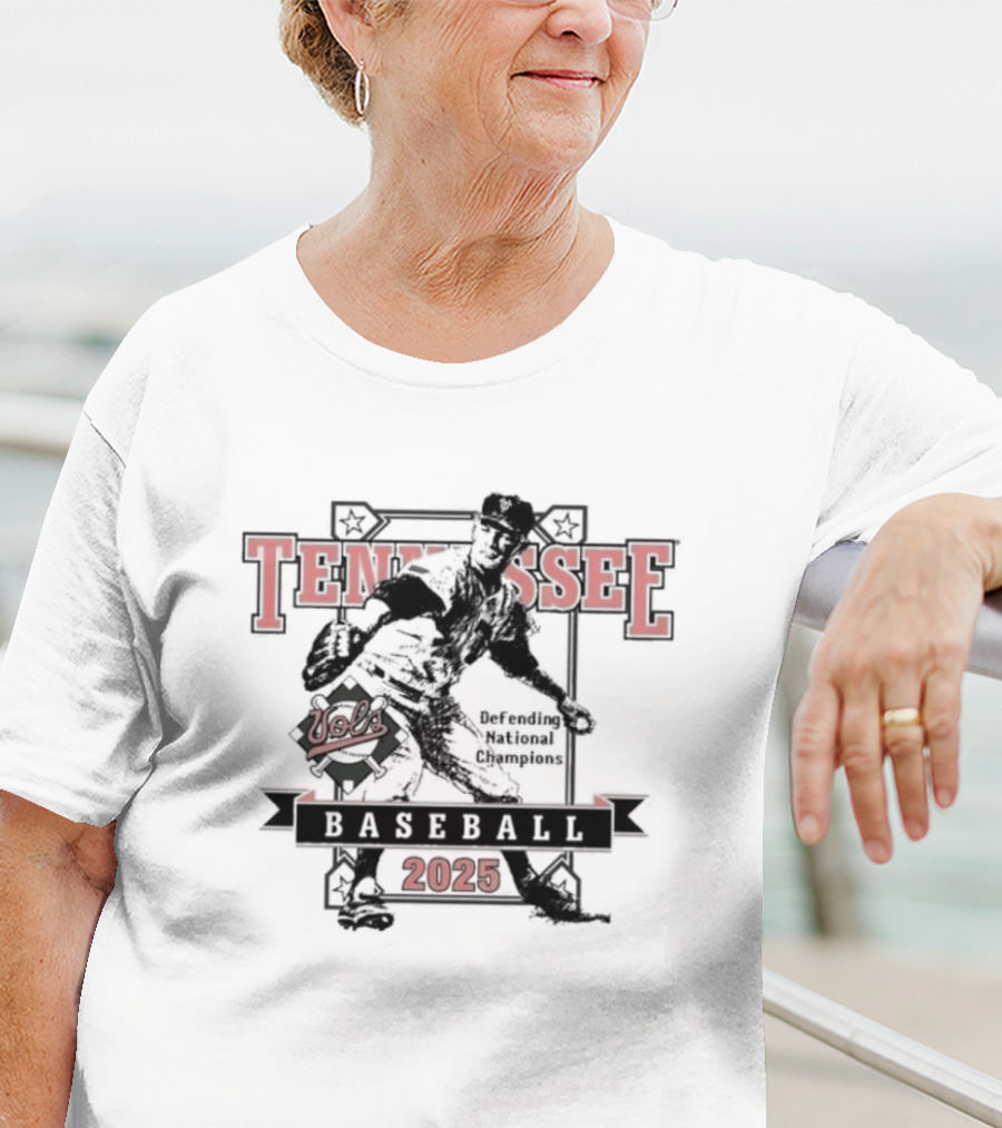 Vols Tennessee Baseball 2025 Opening Day Vintage Style Graphic T-Shirt