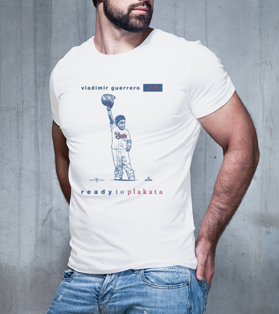 Vladimir Guerrero Jr Ready To Plakata Baseball Player Holding Ball T-Shirt