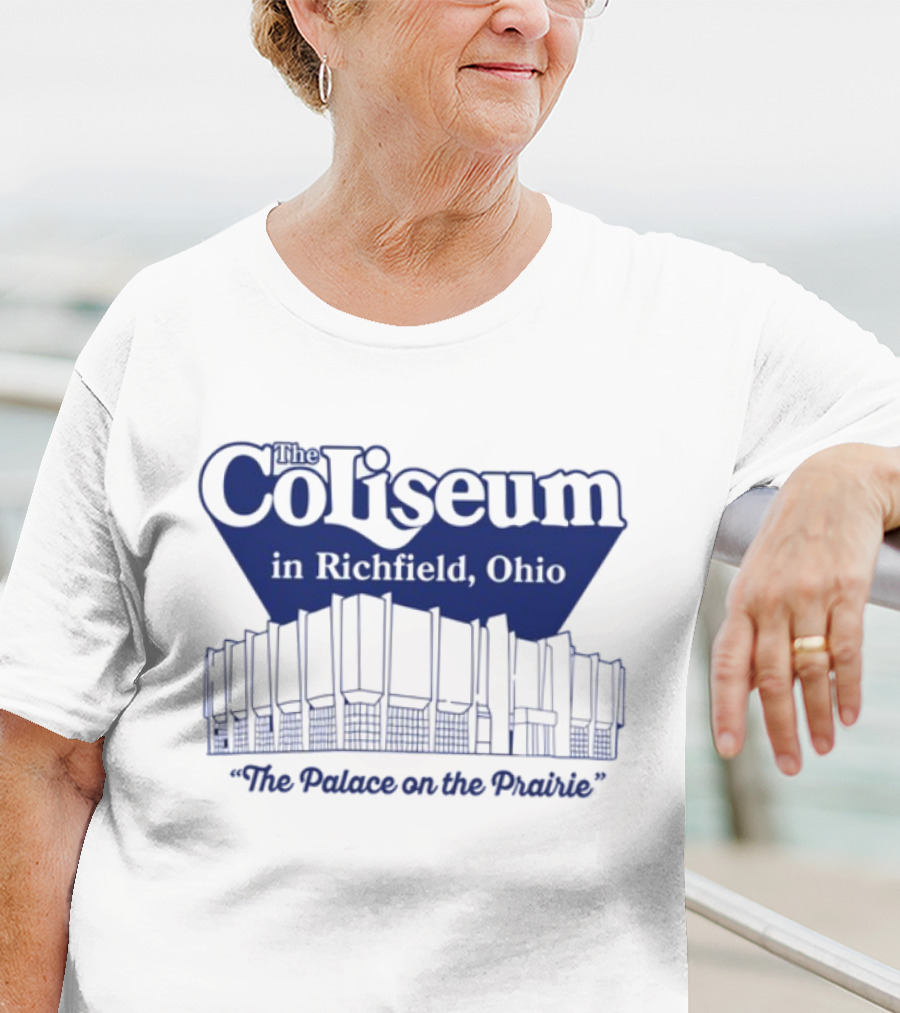 The Coliseum In Richfield Ohio Palace On The Prairie Outline T-Shirt