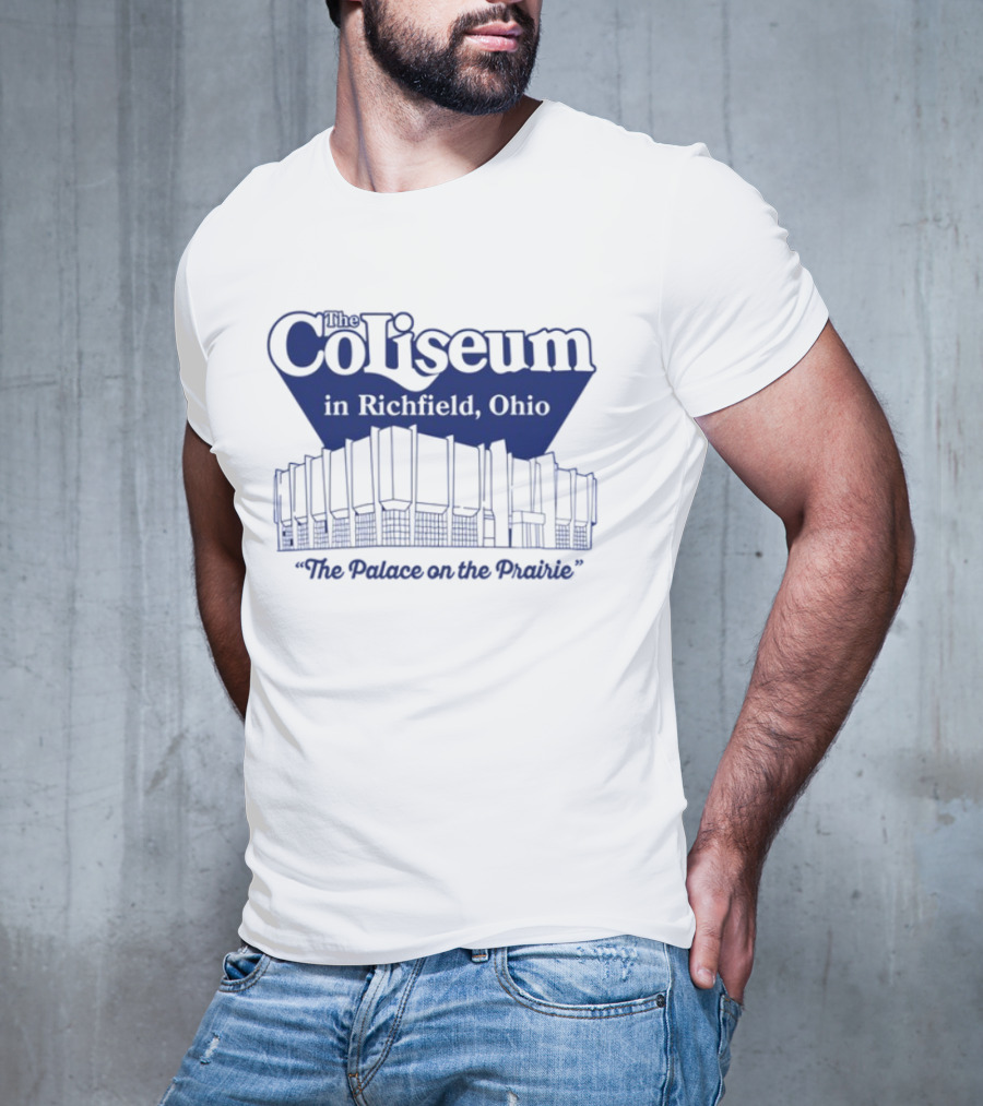 The Coliseum In Richfield Ohio Palace On The Prairie Outline T-Shirt