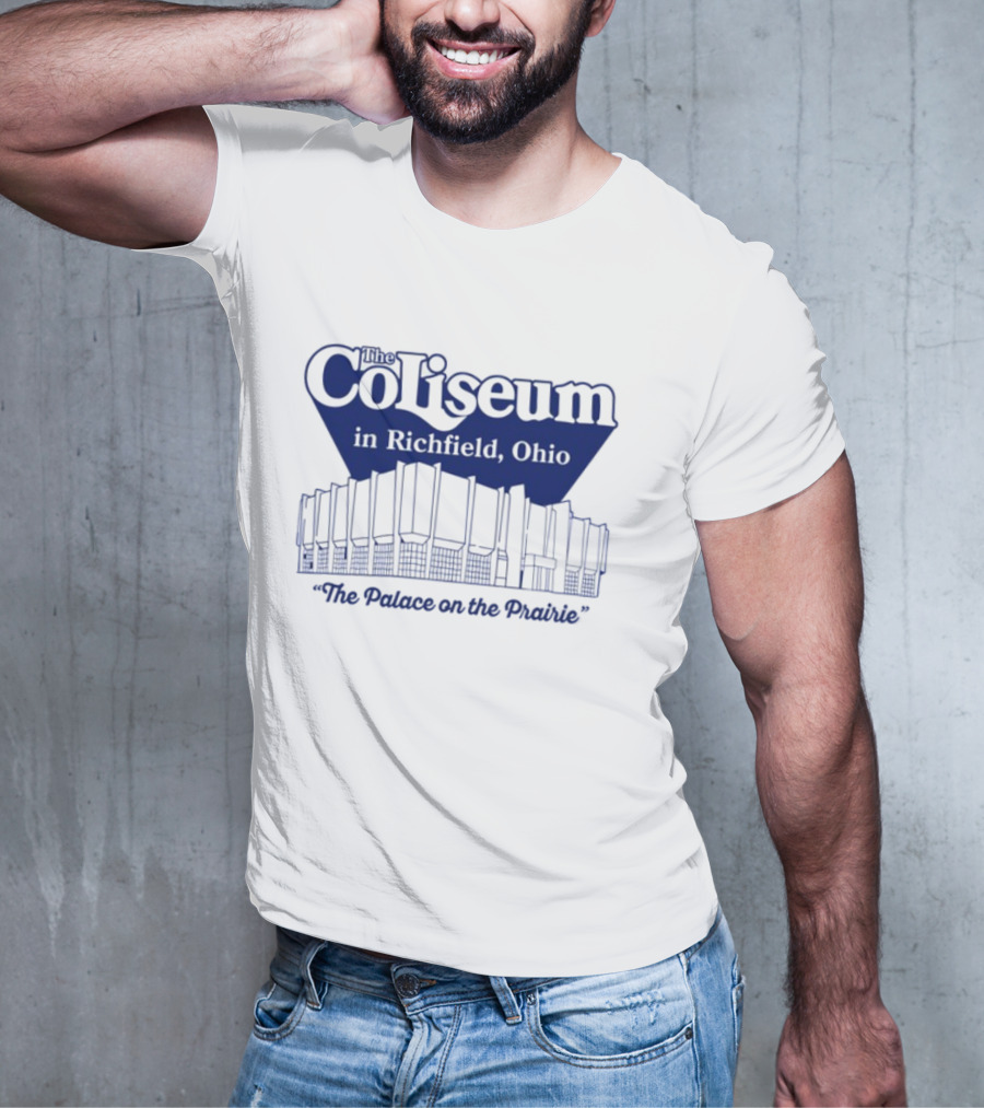 The Coliseum In Richfield Ohio Palace On The Prairie Outline T-Shirt
