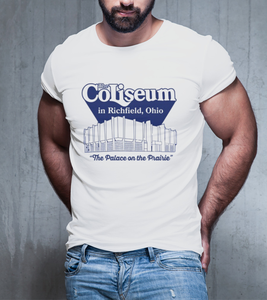 The Coliseum In Richfield Ohio Palace On The Prairie Outline T-Shirt