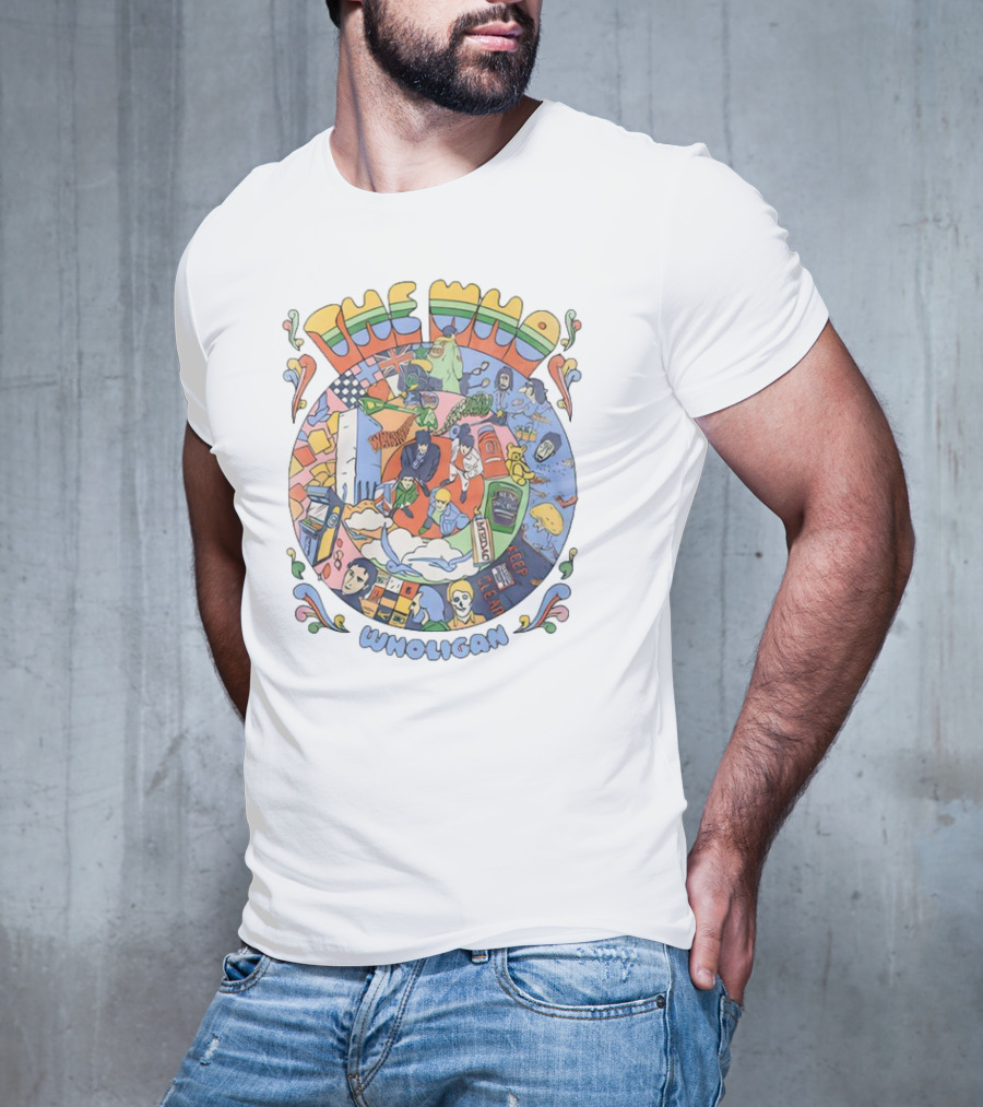 The Who Wholigan Retro Pop Art Psychedelic Collage T-Shirt