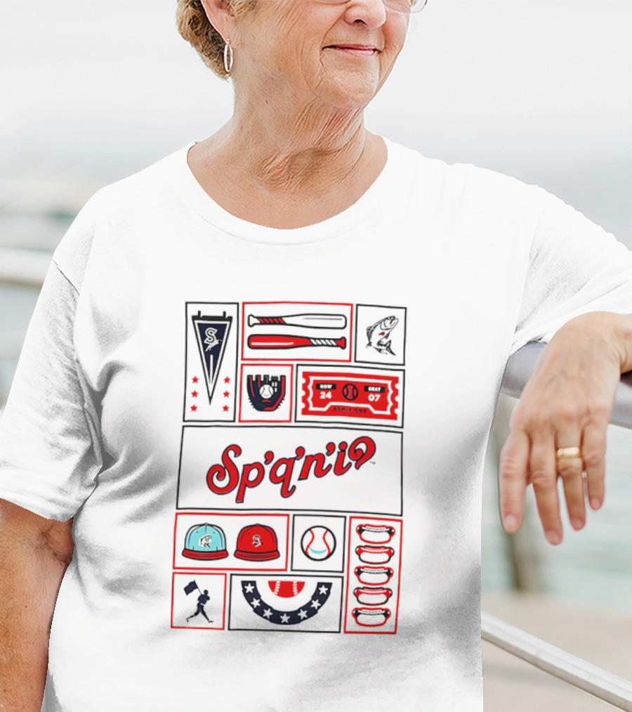 Spokane Indians Ballpark Fun Elements Sp'q'n'iʕ T-Shirt