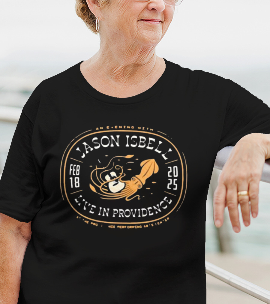 Jason Isbell February 18 2025 Live In Providence With Octopus Sensation T-Shirt