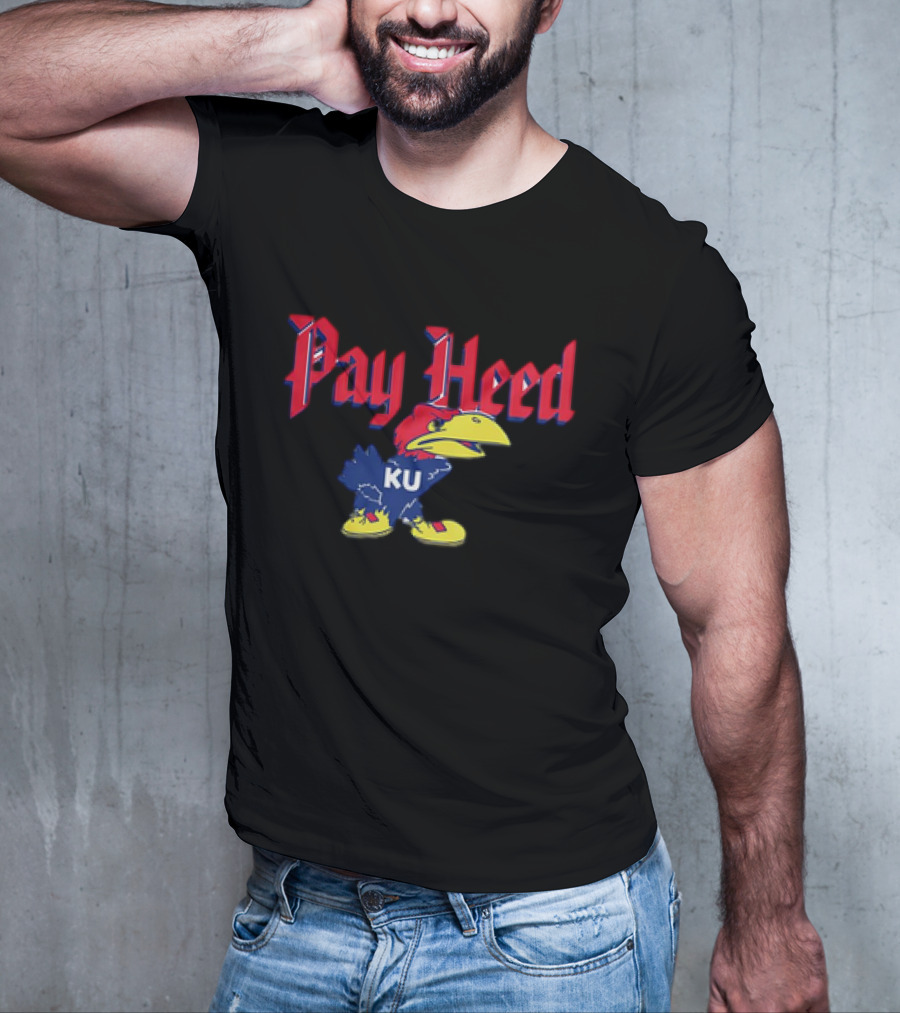 KU Jayhawk Pay Heed T-Shirt