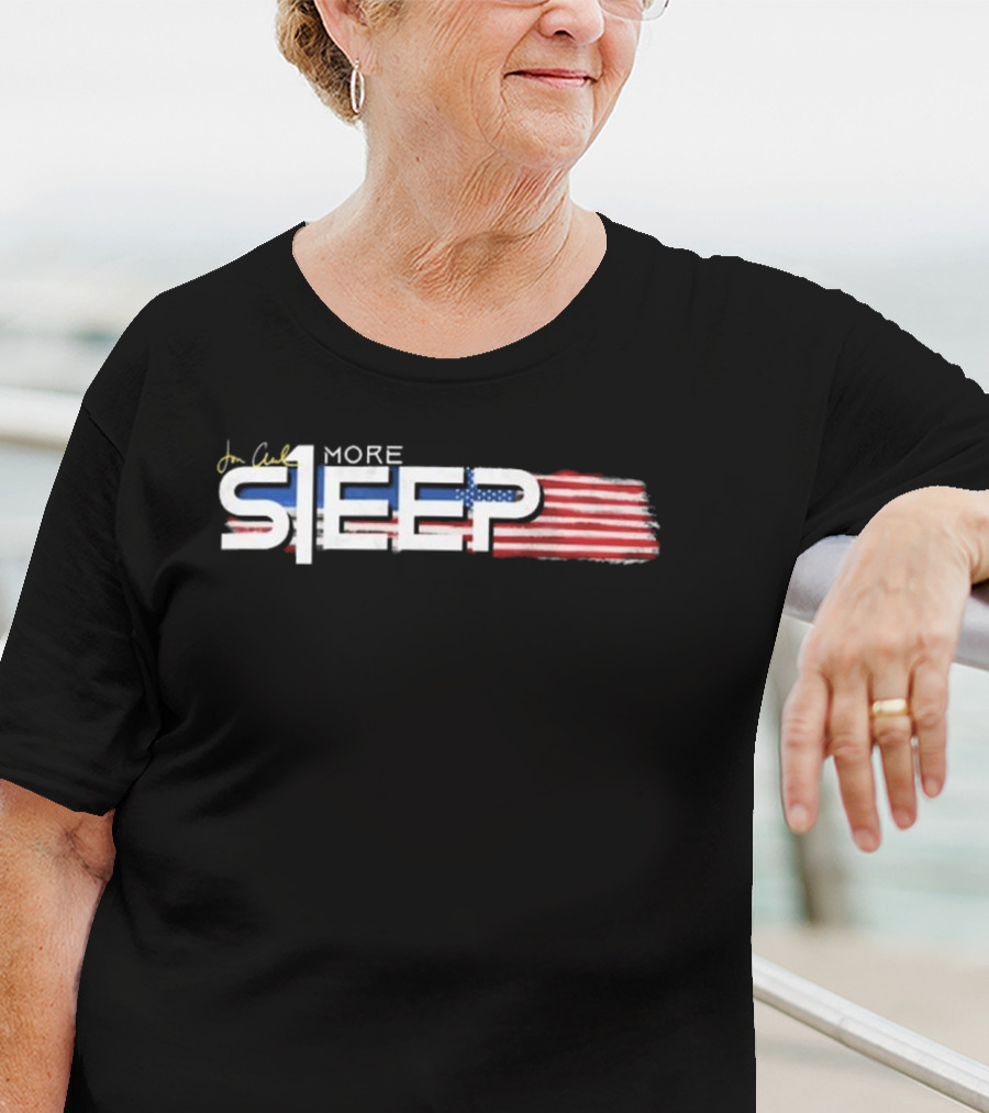Jon Anik One More Sleep USA Flag Theme Design T-Shirt