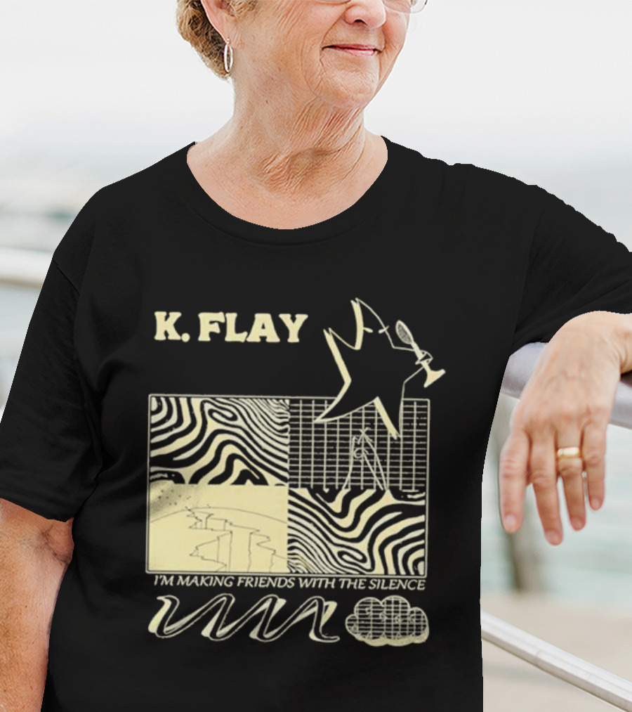 K.Flay I’m Making Friends With Silence Star Pattern 2025 Tour T-Shirt