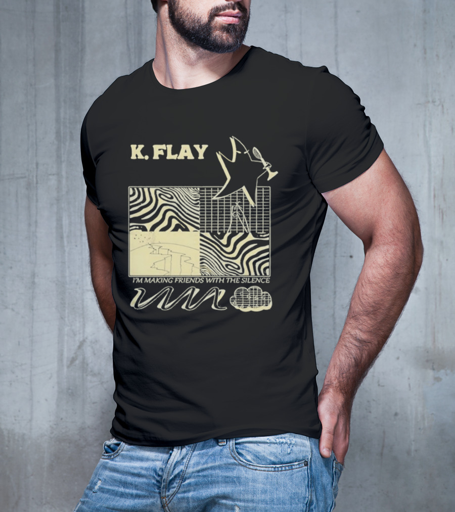 K.Flay I’m Making Friends With Silence Star Pattern 2025 Tour T-Shirt