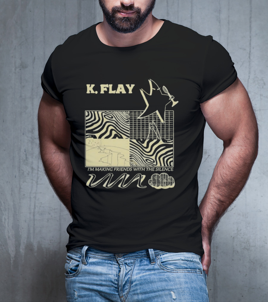 K.Flay I’m Making Friends With Silence Star Pattern 2025 Tour T-Shirt