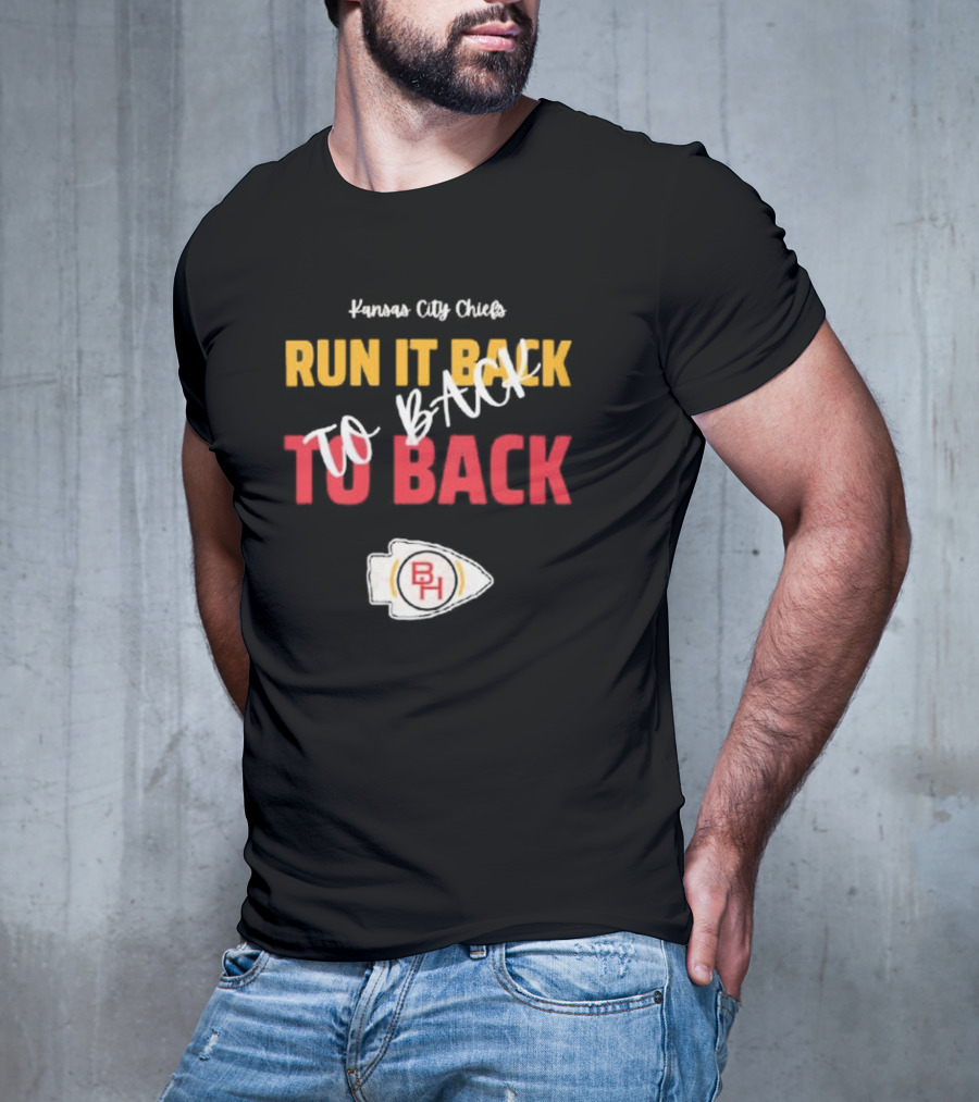 Kansas City Chiefs Run It Back To Back To Back T-Shirt