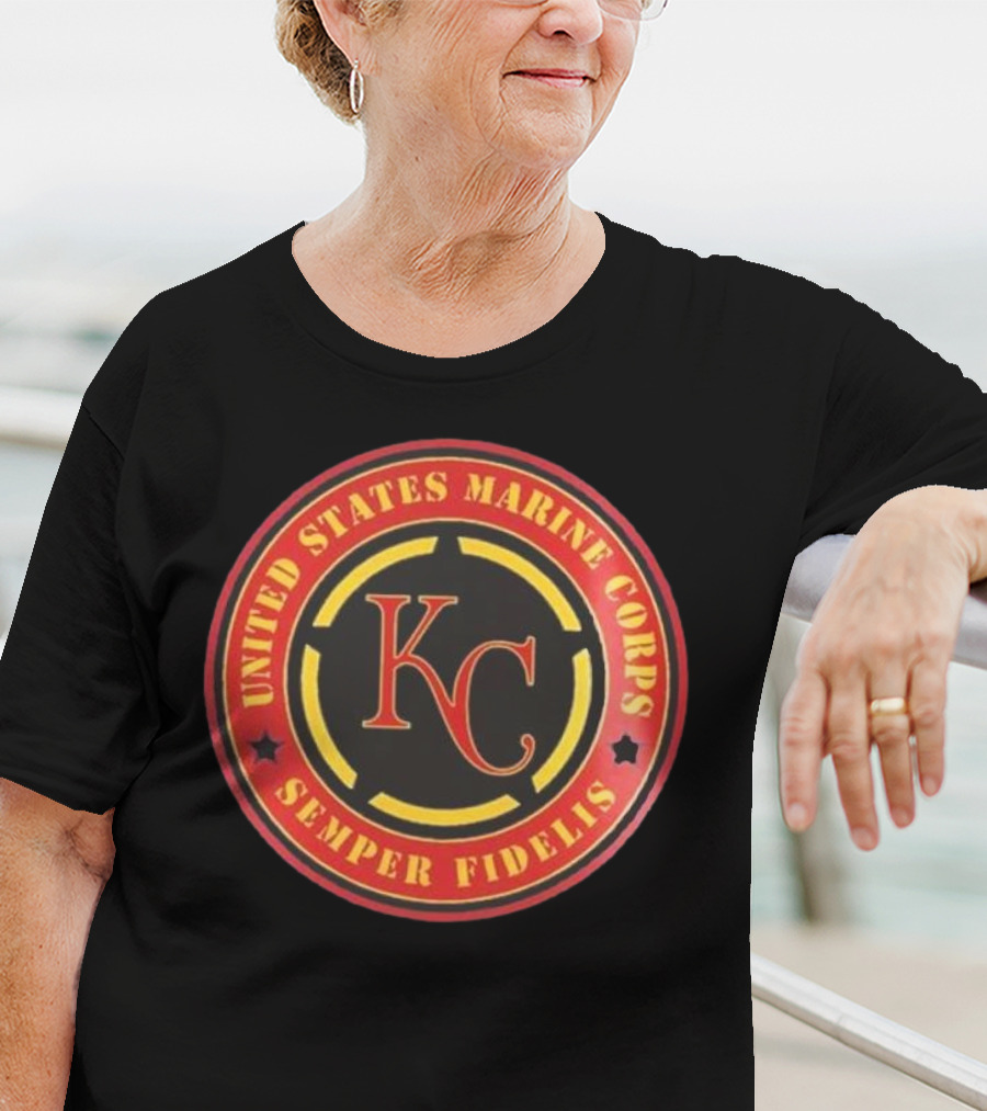 Kansas City Royals MLB United States Marine Corps Semper Fidelis Military Appreciation Night 2025 T-Shirt
