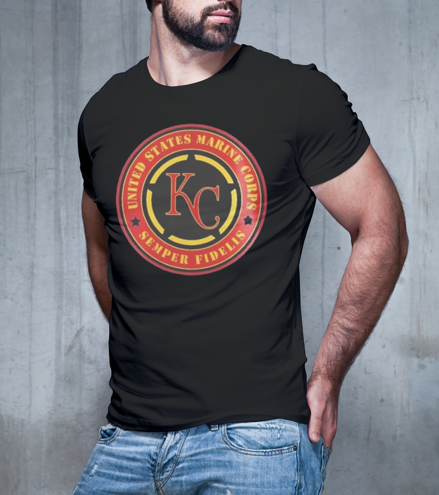 Kansas City Royals MLB United States Marine Corps Semper Fidelis Military Appreciation Night 2025 T-Shirt