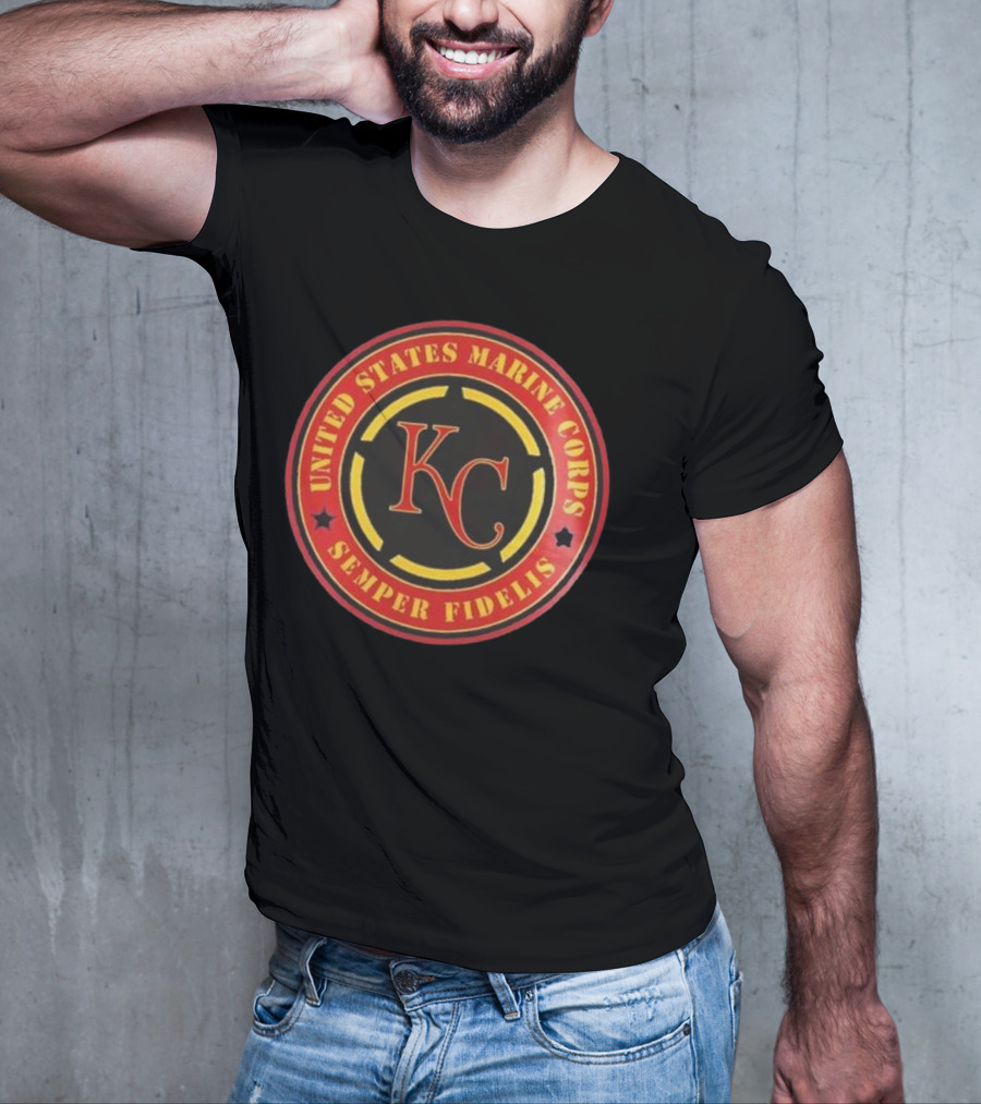 Kansas City Royals MLB United States Marine Corps Semper Fidelis Military Appreciation Night 2025 T-Shirt