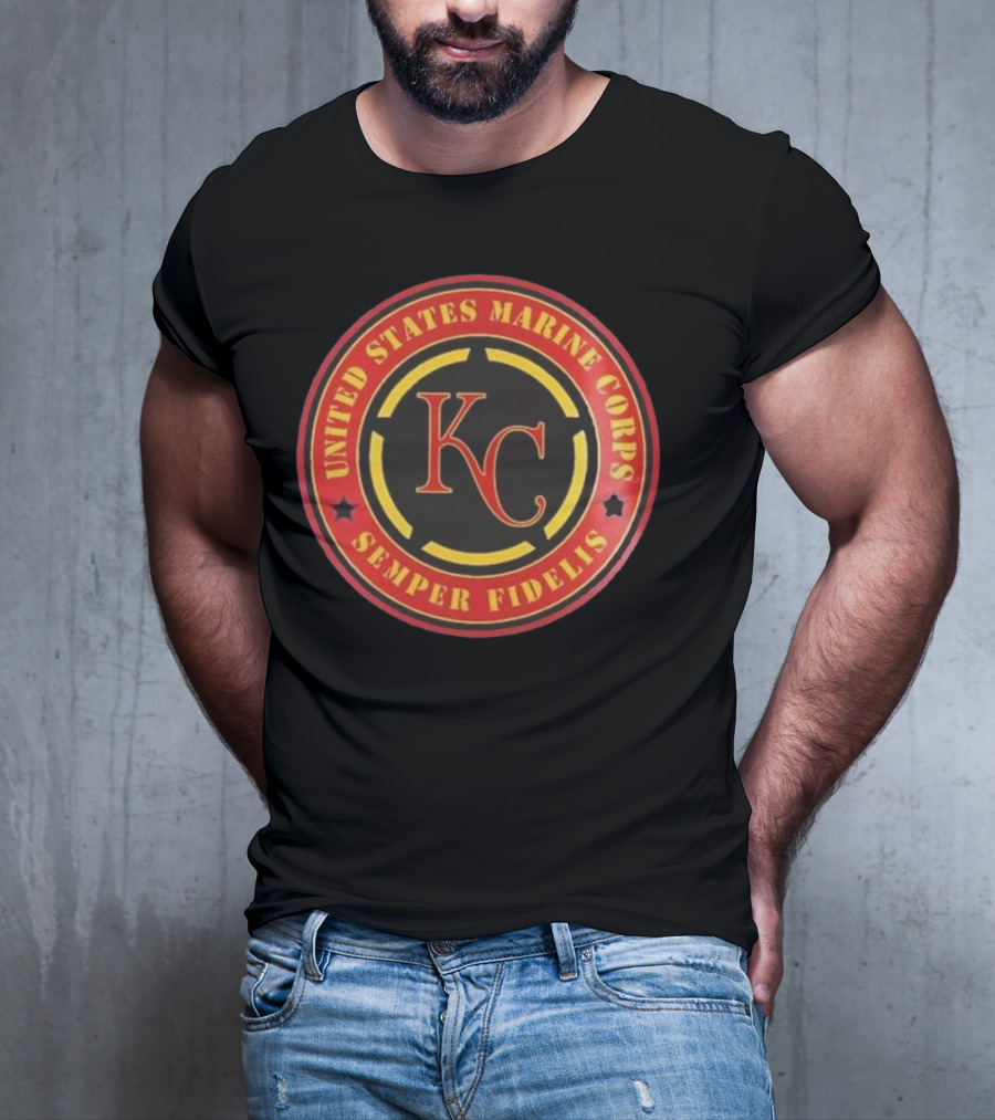 Kansas City Royals MLB United States Marine Corps Semper Fidelis Military Appreciation Night 2025 T-Shirt