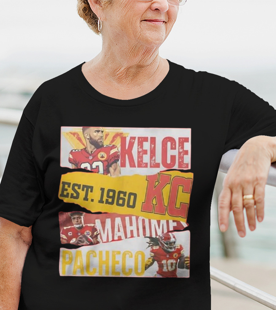 Kelce Mahomes Pacheco KC Est 1960 T-Shirt