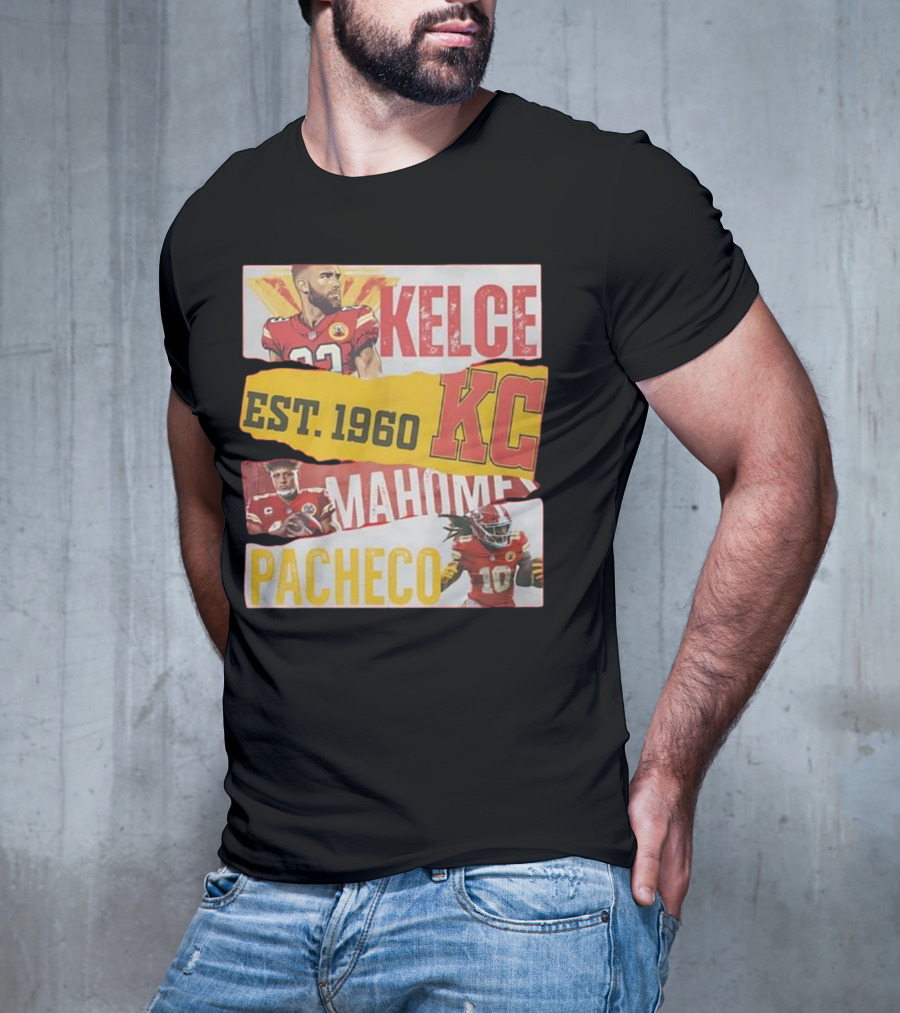 Kelce Mahomes Pacheco KC Est 1960 T-Shirt