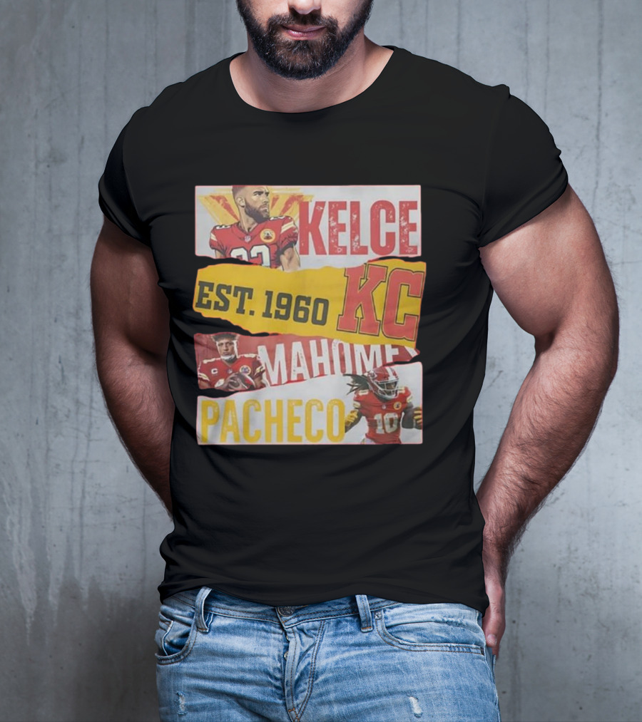 Kelce Mahomes Pacheco KC Est 1960 T-Shirt
