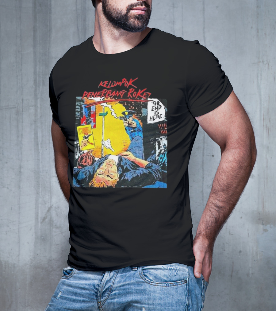 Kelompok Penerbang Roket The End Is Here Mati Muda Comic Style T-Shirt