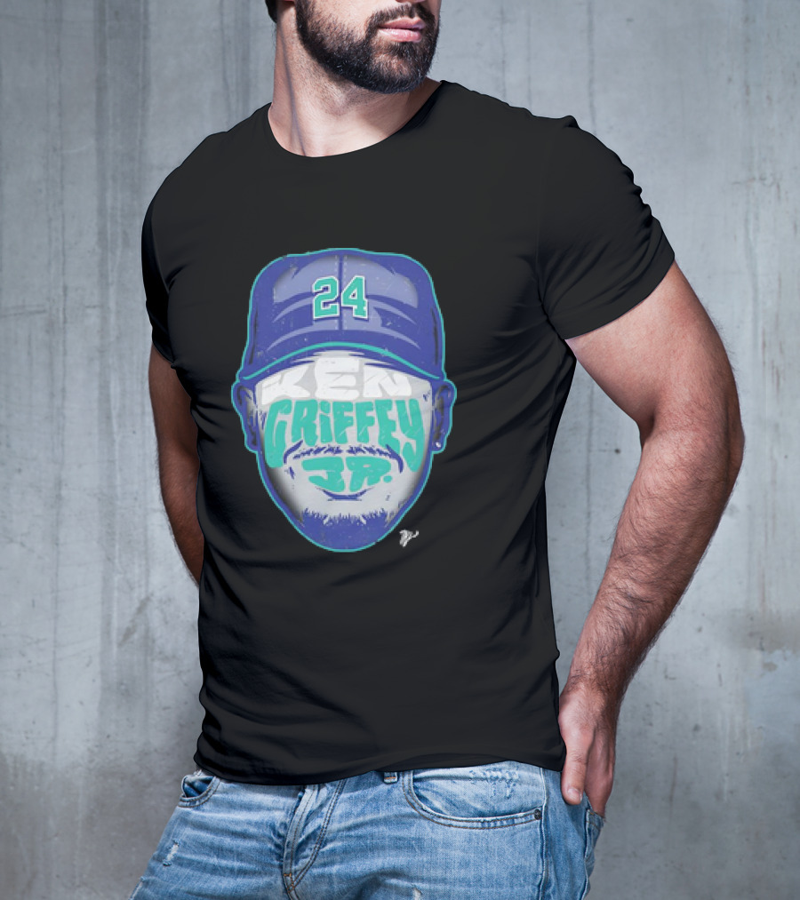 Ken Griffey Jr. 24 Seattle Mariners Vintage Silhouette T-Shirt