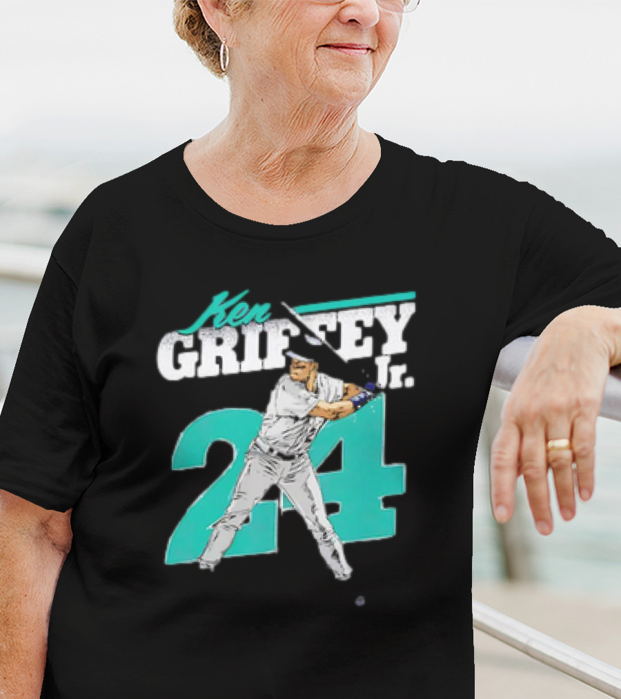 Ken Griffey Jr. Seattle Mariners 24 Retro Vintage Baseball Player T-Shirt