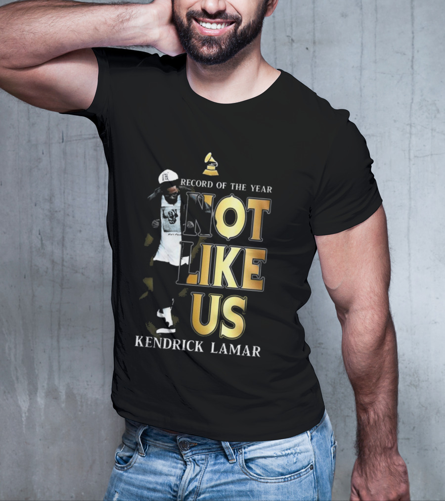 Kendrick Lamar Not Like Us Record Of The Year Grammy T-Shirt