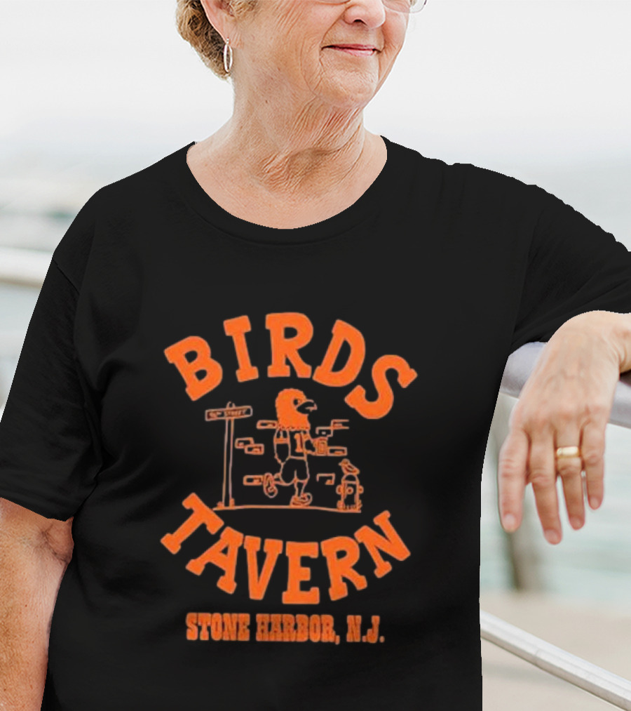 BIRDS TAVERN Stone Harbor N.J. T-Shirt