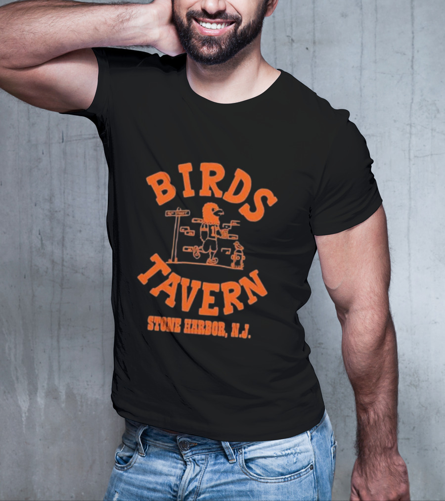 BIRDS TAVERN Stone Harbor N.J. T-Shirt