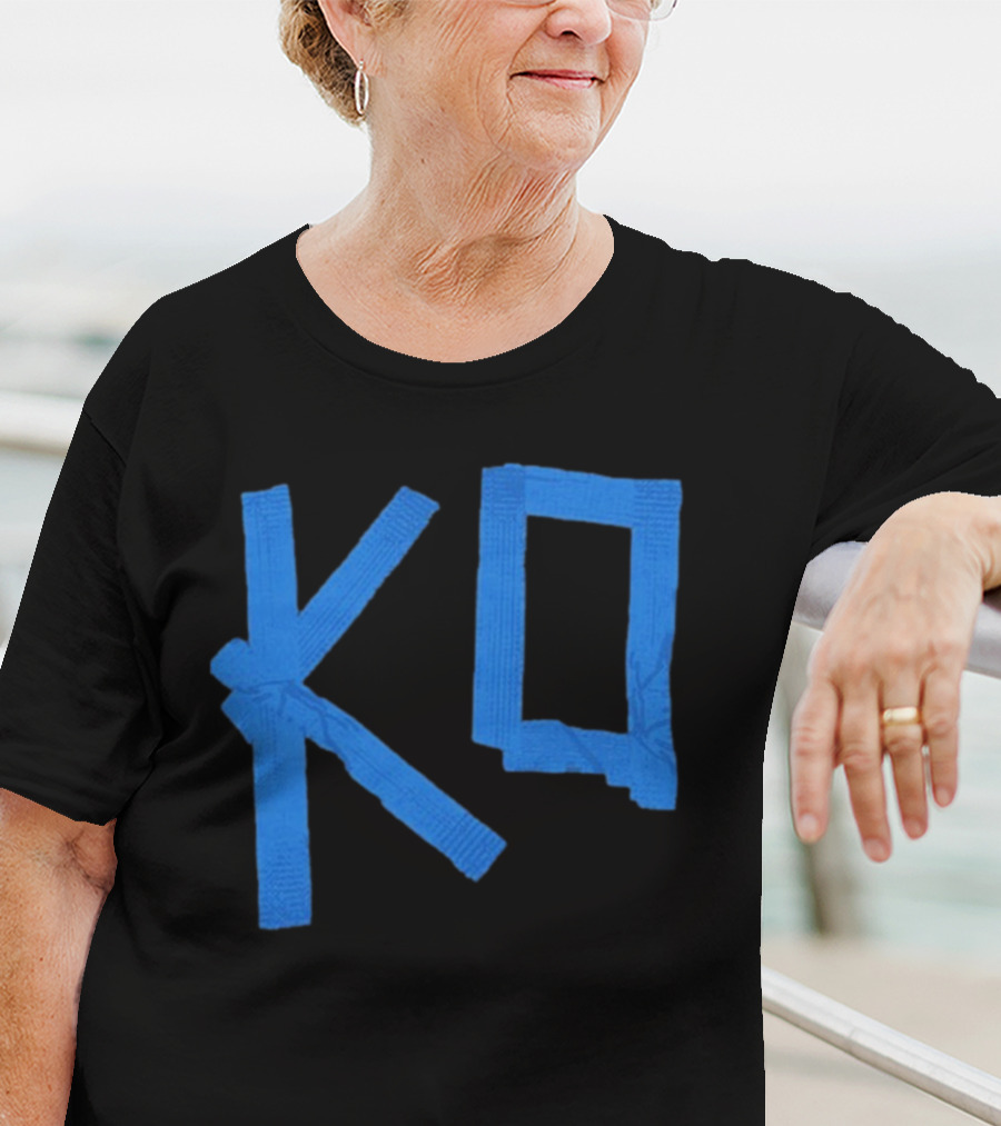 KO Martial Arts Blue Belt Letters T-Shirt