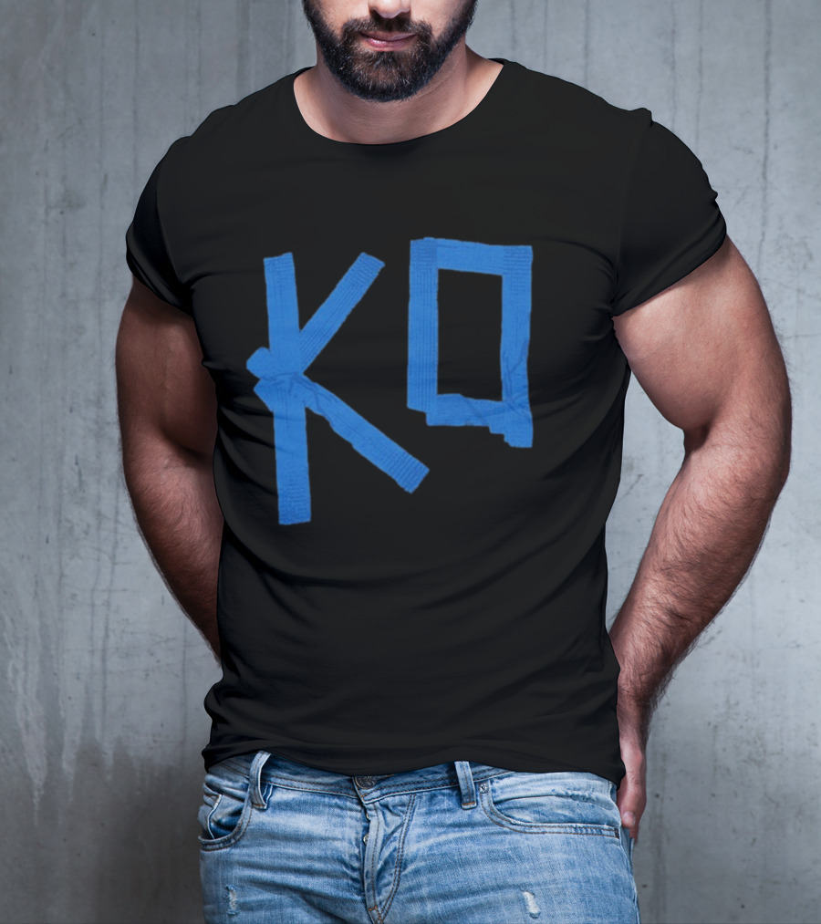 KO Martial Arts Blue Belt Letters T-Shirt