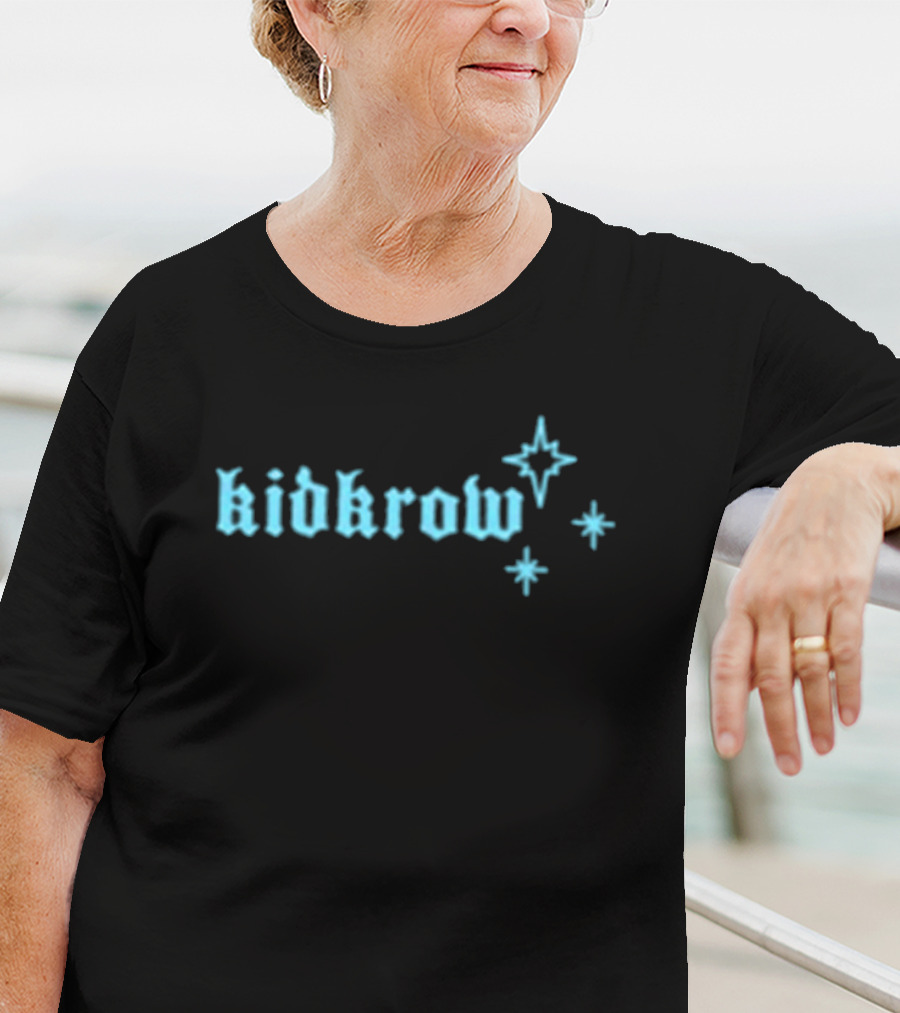 Kid Krow Black Blue Gothic Stars T-Shirt