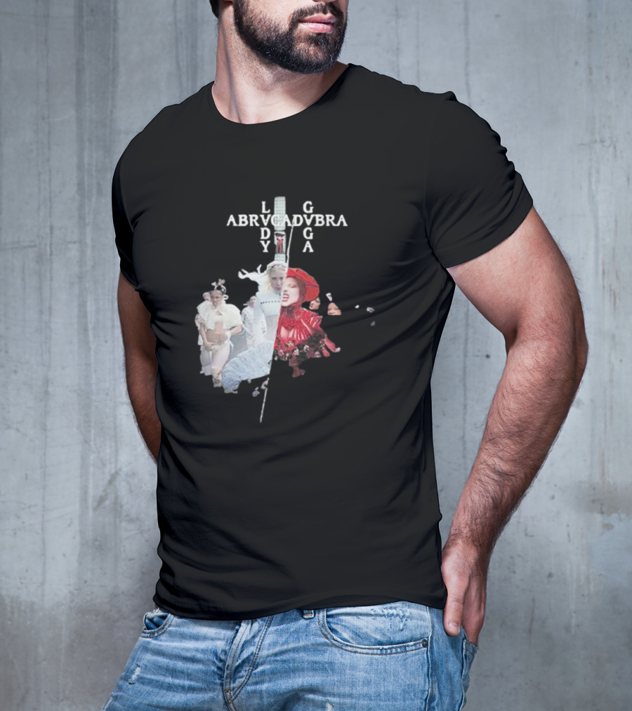 Lady Gaga Abracadabra Collage Fashion Art Style T-Shirt