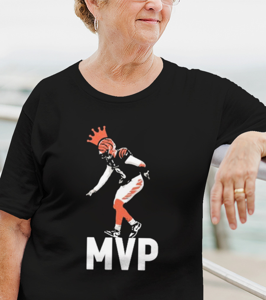 Lfg Cincy Jackpot Joey Mvp Football Player Illustration With Crown T-Shirt