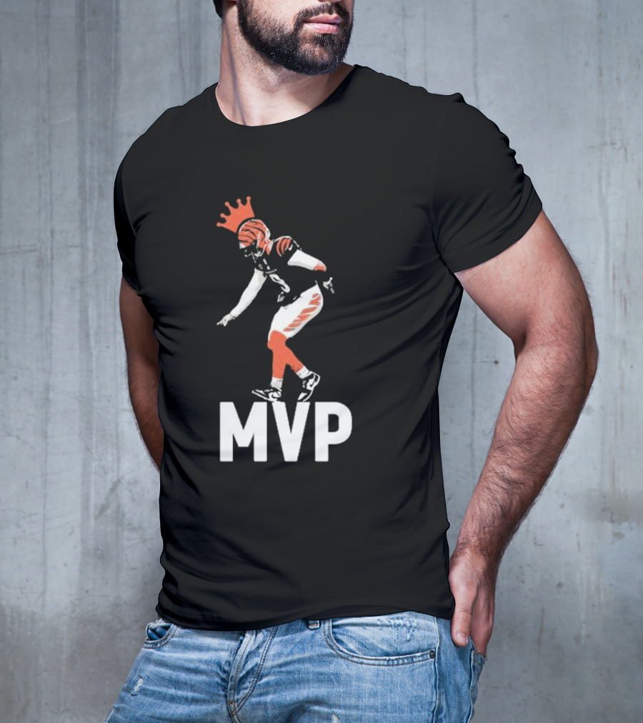 Lfg Cincy Jackpot Joey Mvp Football Player Illustration With Crown T-Shirt