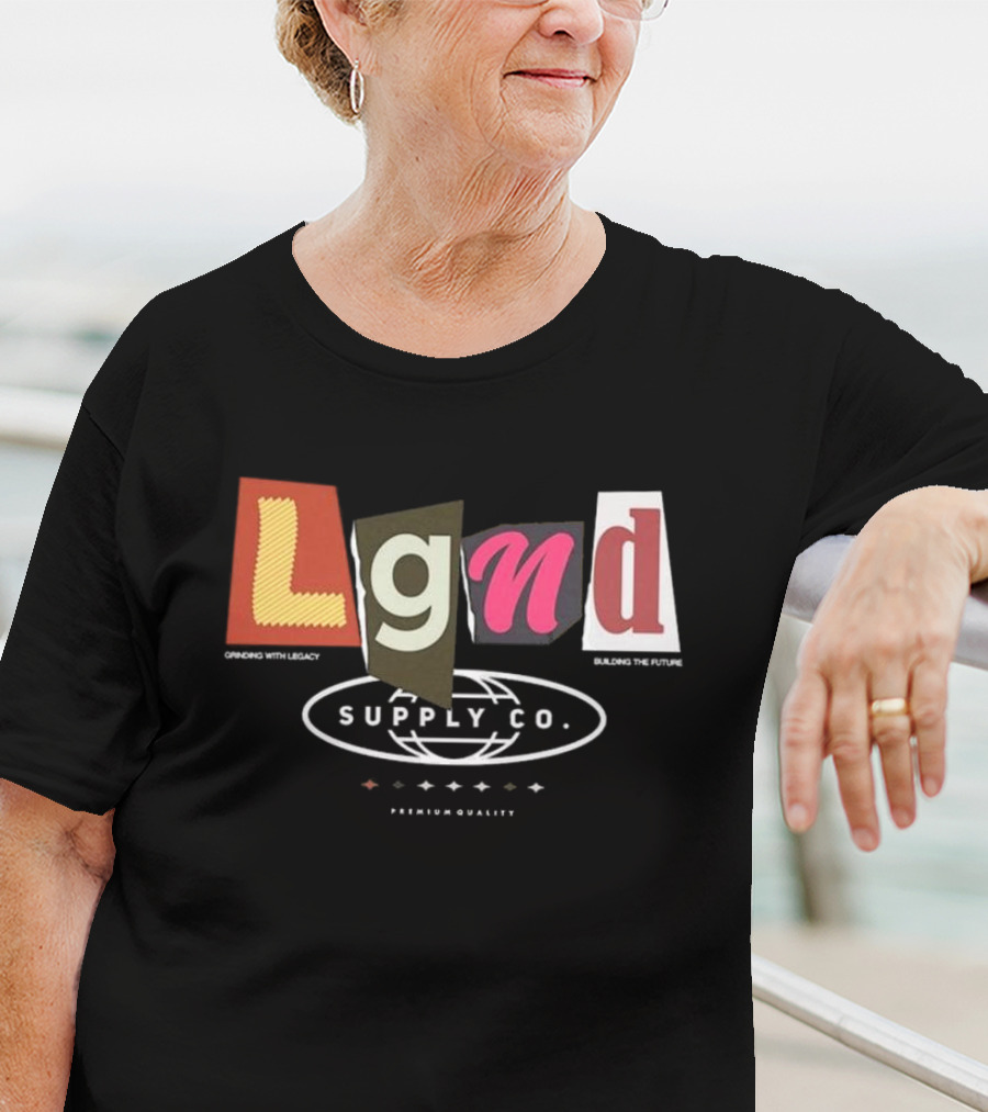 Lgnd Supply Co Ransom Cutout Letter Style T-Shirt