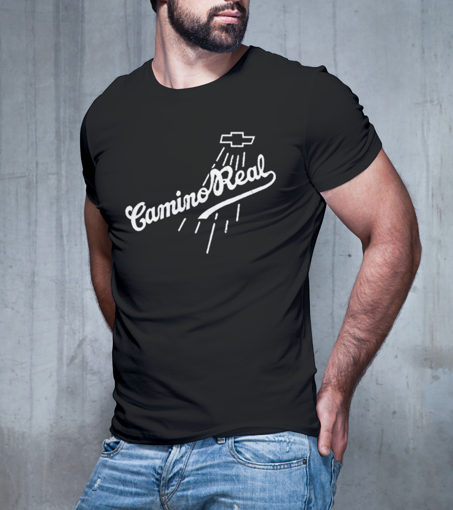 Los Angeles Dodgers Teoscar Hernandez Camino Real Chevrolet Logo T-Shirt