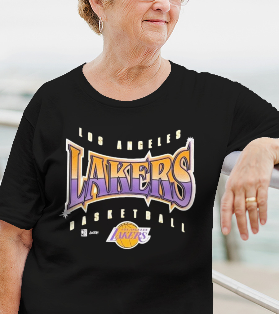 Los Angeles Lakers Basketball Vintage Style Typography T-Shirt