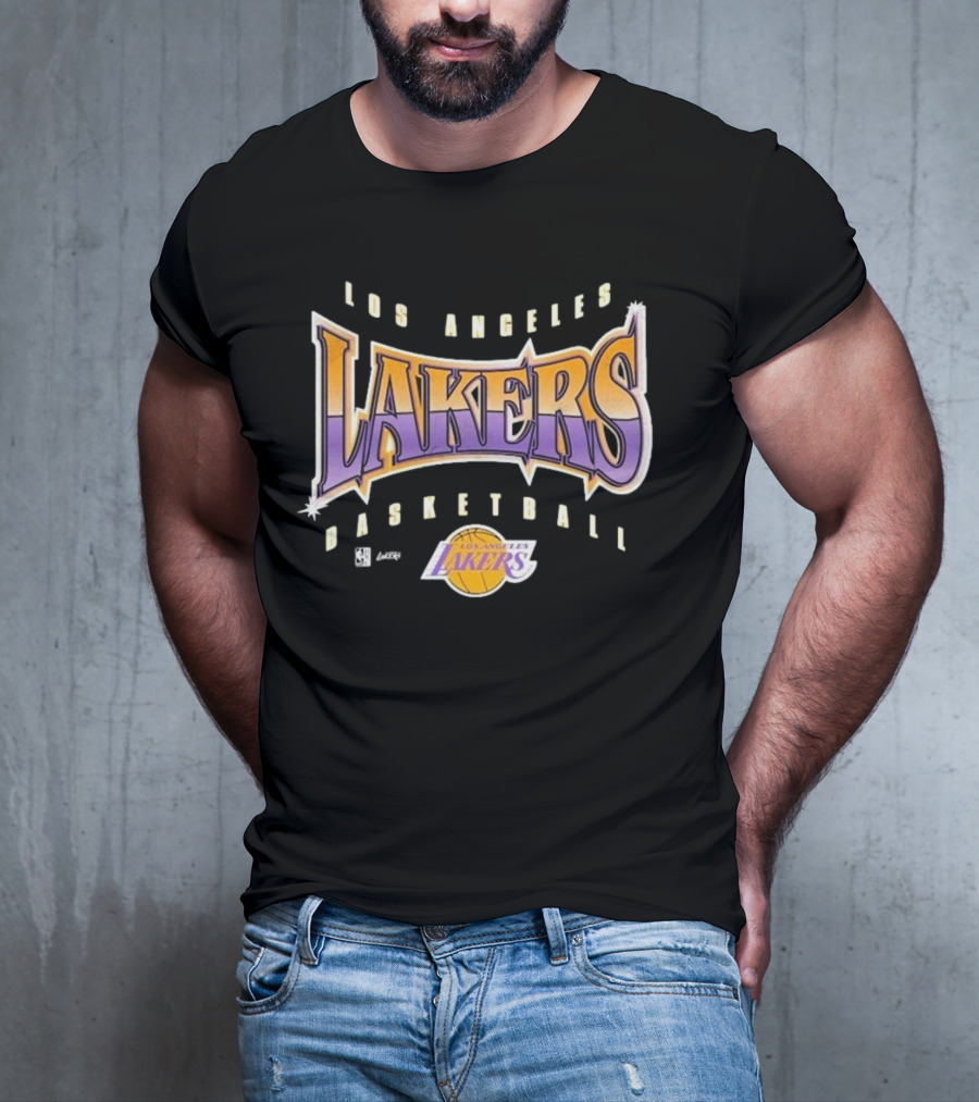 Los Angeles Lakers Basketball Vintage Style Typography T-Shirt