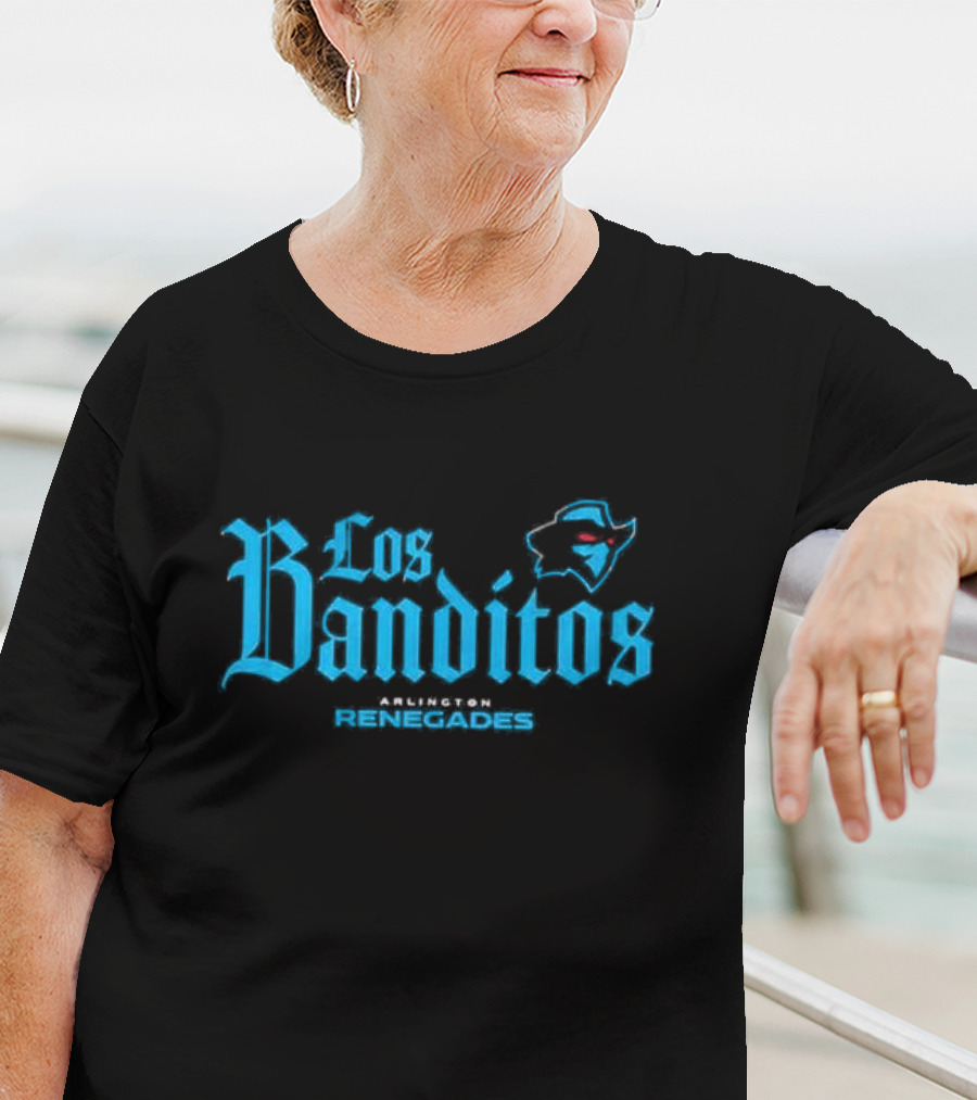 Los Banditos Arlington Renegades Texas Map Red Eyes T-Shirt