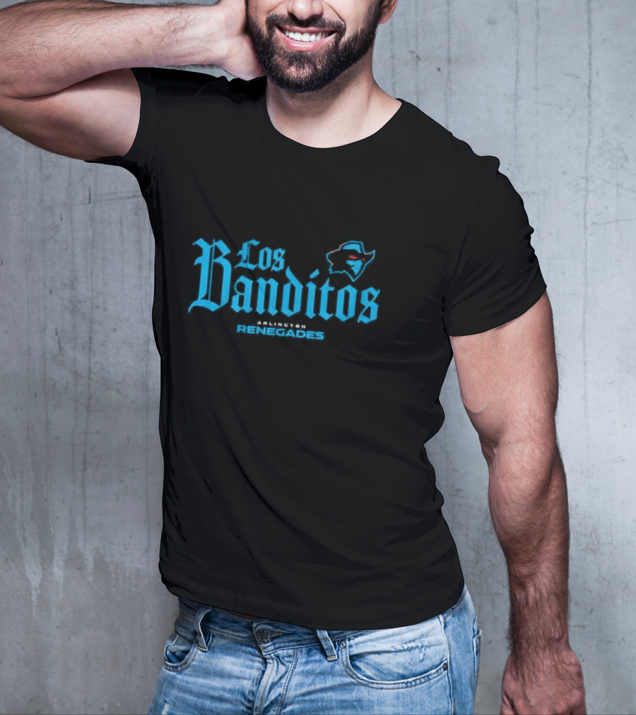 Los Banditos Arlington Renegades Texas Map Red Eyes T-Shirt