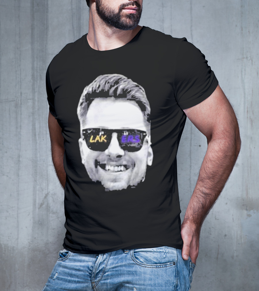Luka Doncic Los Angeles Lakers Basketball Face Sunglasses T-Shirt