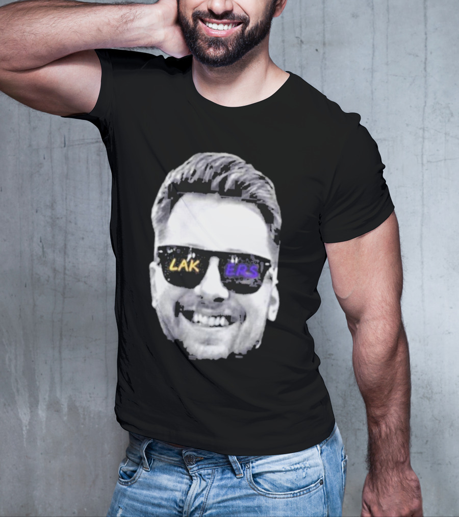 Luka Doncic Los Angeles Lakers Basketball Face Sunglasses T-Shirt