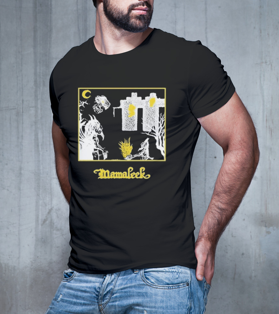Mamaleek Netherworld Moonlit Cityscape And Surreal Figures T-Shirt